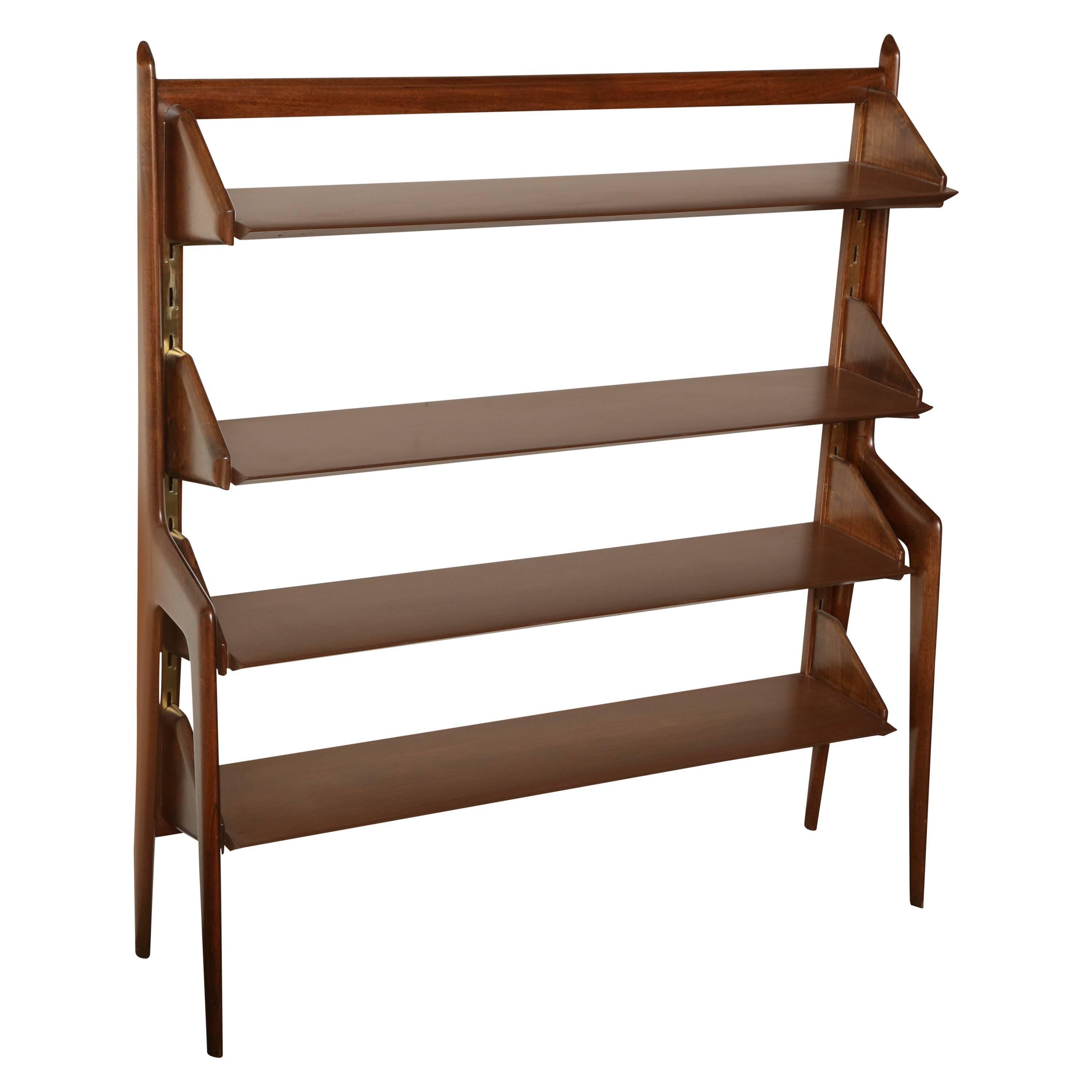 Parisi four shelf book case made in Italy 1955 For Sale
