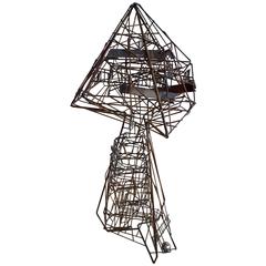Ingenius Kinetic Wire Sculpture by Guy Pullen