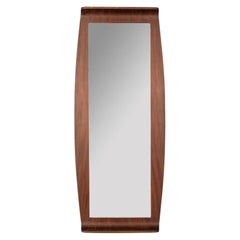 Vintage 1960s Teak Wandspiegel Feld und Kratzer Design