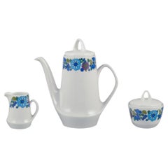 Pmr, Bavaria, Jaeger & Co, Germany. Coffee pot, creamer, and sugar bowl.