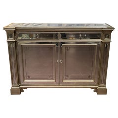 Armadio o console a specchio in stile Hollywood Regency