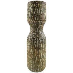 Gunnar Nylund, Rörstrand Large Vase in Ceramic, Glaze in Shades of Green
