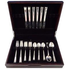 Classic Rose by Reed & Barton Sterling Silver Flatware Set six Service 30 Pieces