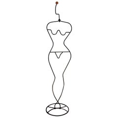 Vintage Laurids Lønborg postmodern female figure valet for IKEA, circa 1980s