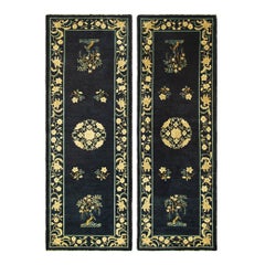 Pareja de alfombras chinas de Pekín 3' 1" x 8' 10"