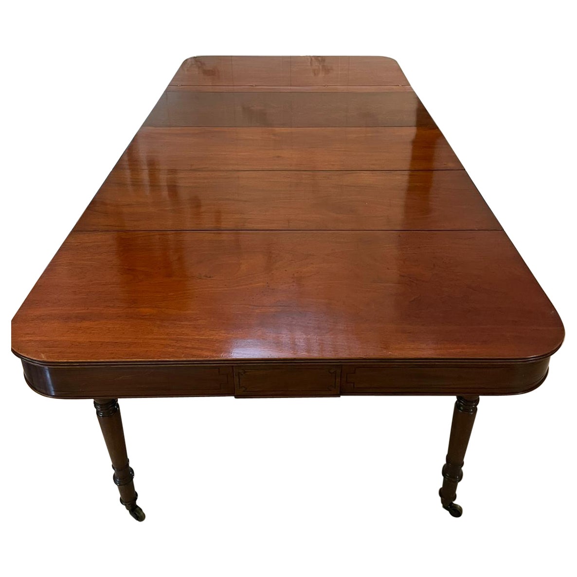 Rara Mesa de Comedor Extensible Metamórfica Antigua de Caoba de Calidad Jorge III