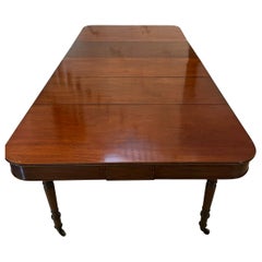 Rare Metamorphic Antique George III Quality Mahogany Extending Dining Table