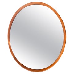 Vintage round mirror, Denmark 1960s