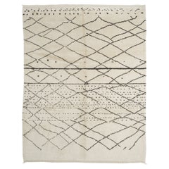 8x10 ft Brand New Moroccan Design Tulu Rug. Laine entièrement naturelle. Tapis Beni Ourain