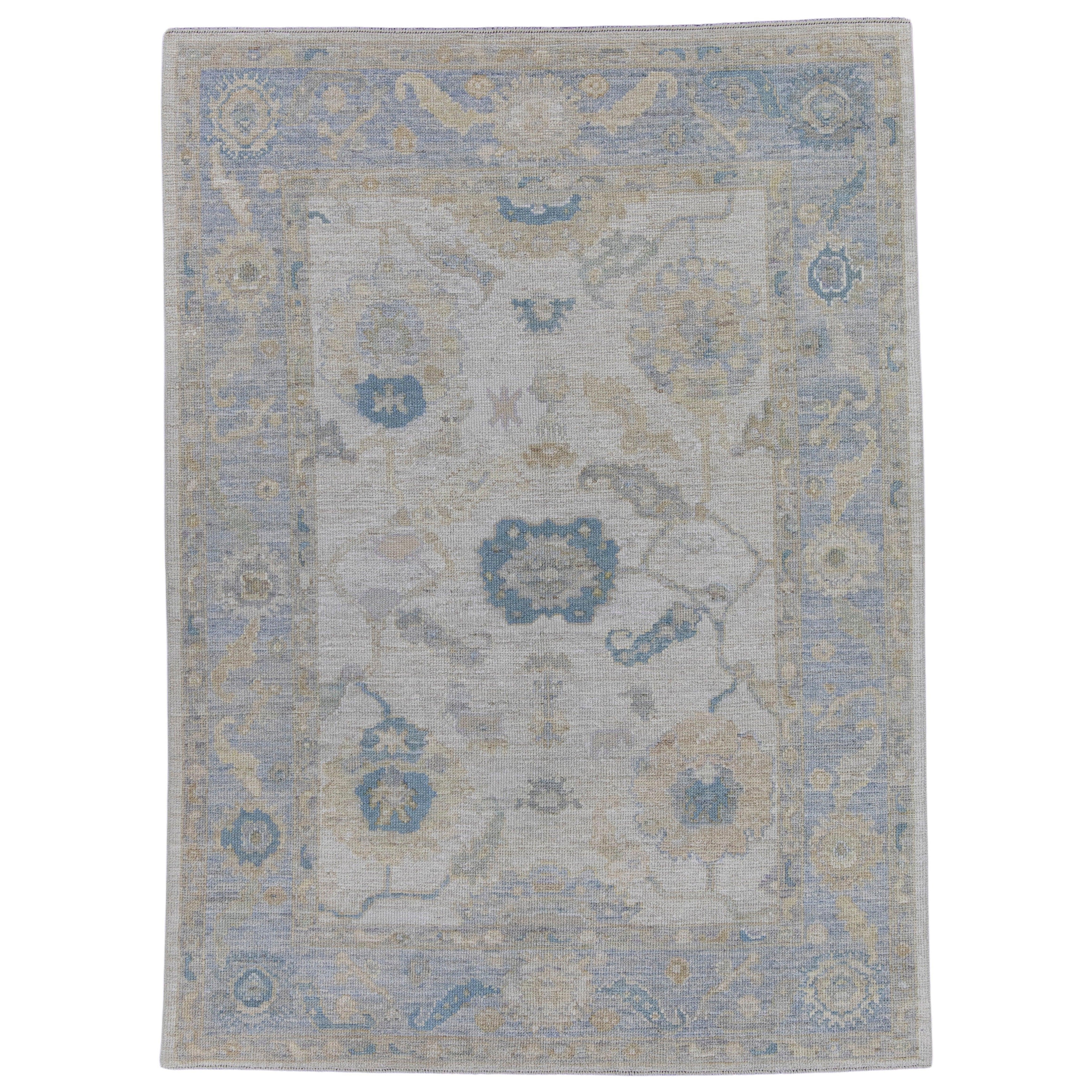 Turkish Oushak Rug 4'11" x 6'8" #16484
