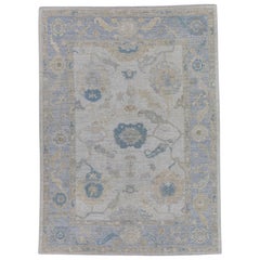 Alfombra turca Oushak 4'11" x 6'8" #16484