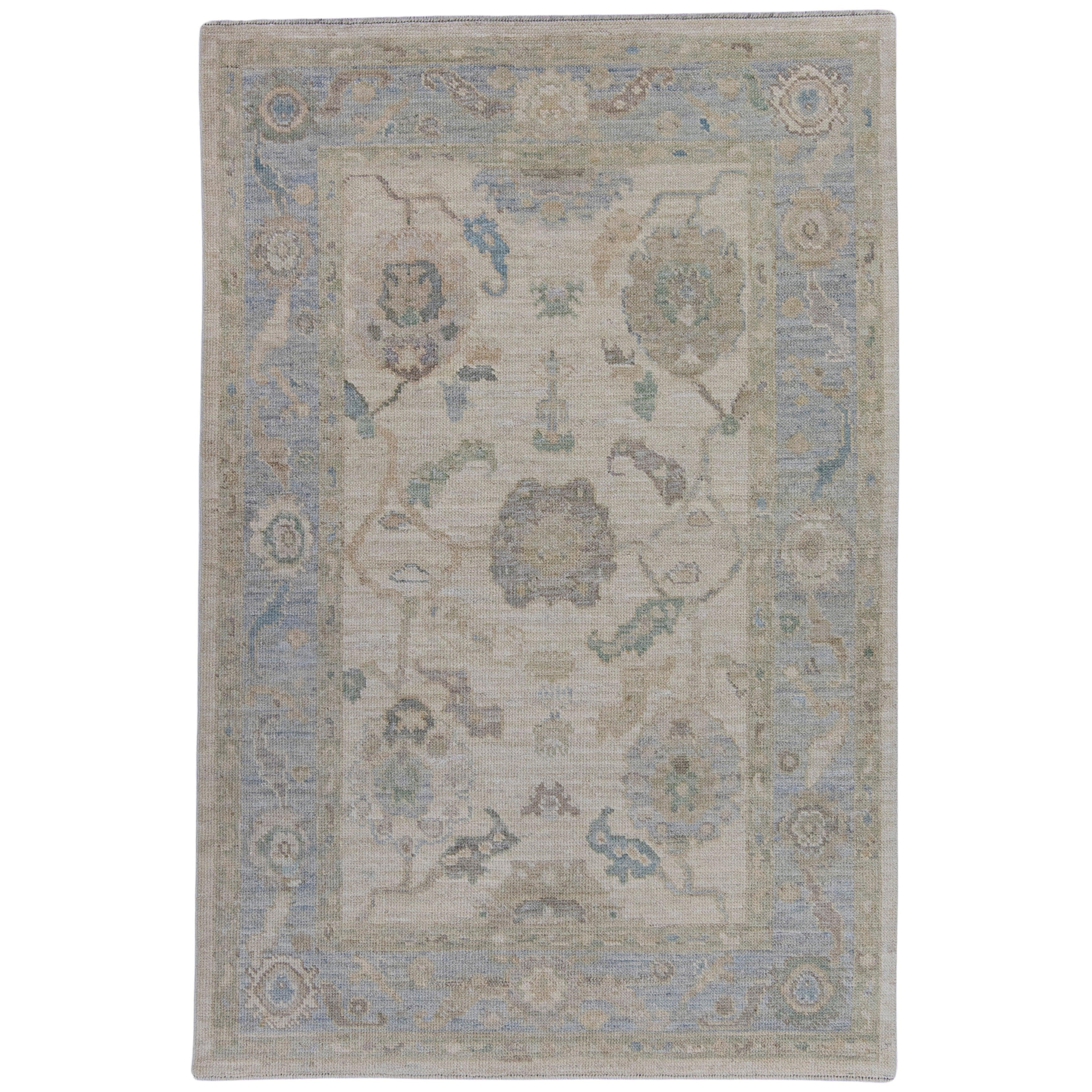 Turkish Oushak Rug 4'2" x 6'3" #16483