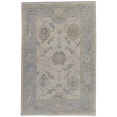 Alfombra turca Oushak 4'2" x 6'3" #16483