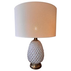 Ananas Murano Glas Tischlampe