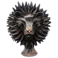 Vintage Jean Marais (1913-1998)The beast and the beauty (1947) bronze sculpture signed.