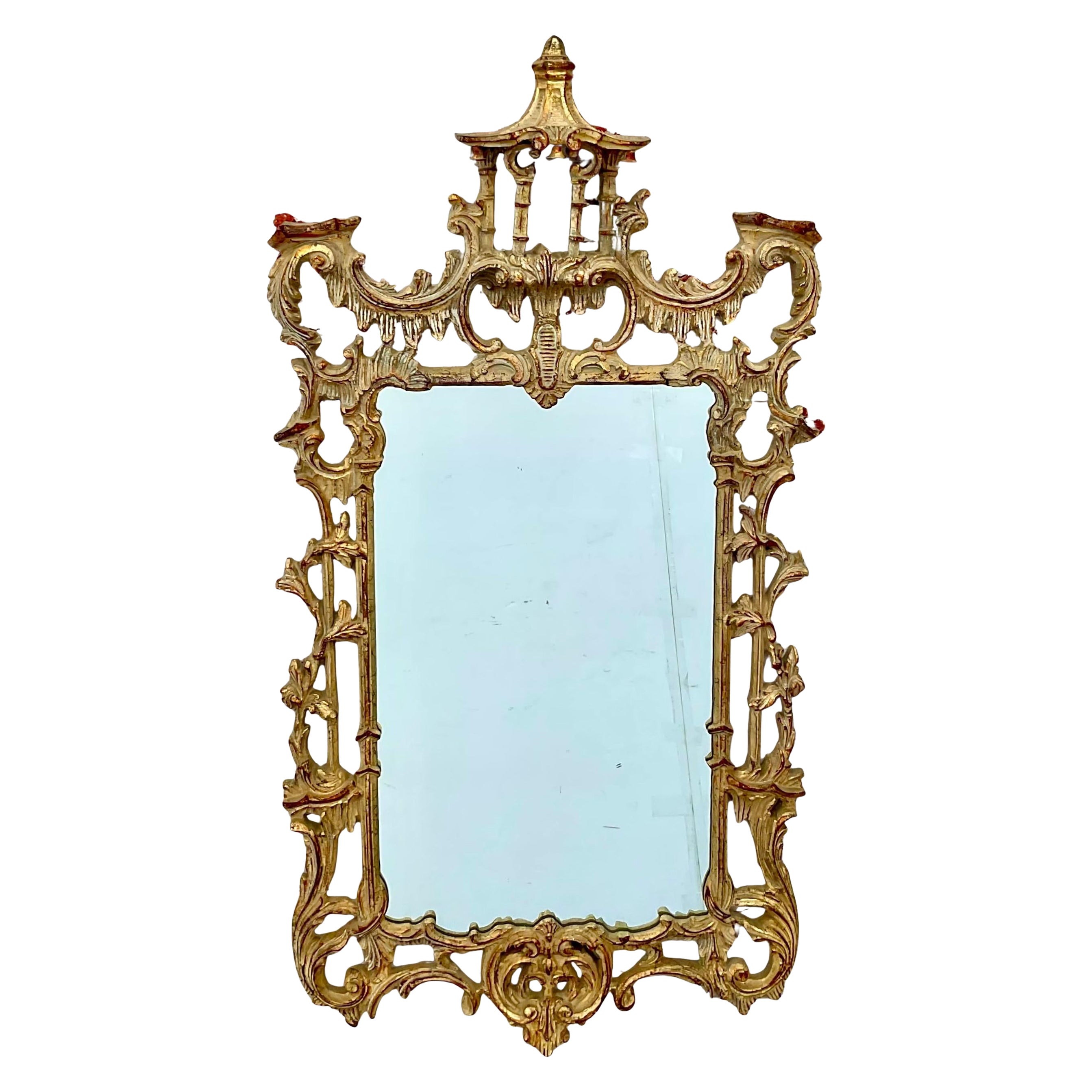Miroir mural Chippendale chinois de style George II