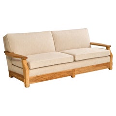 A. Brandt Ranch Oak, canapé en tissu, Oak Oak, États-Unis, années 1950