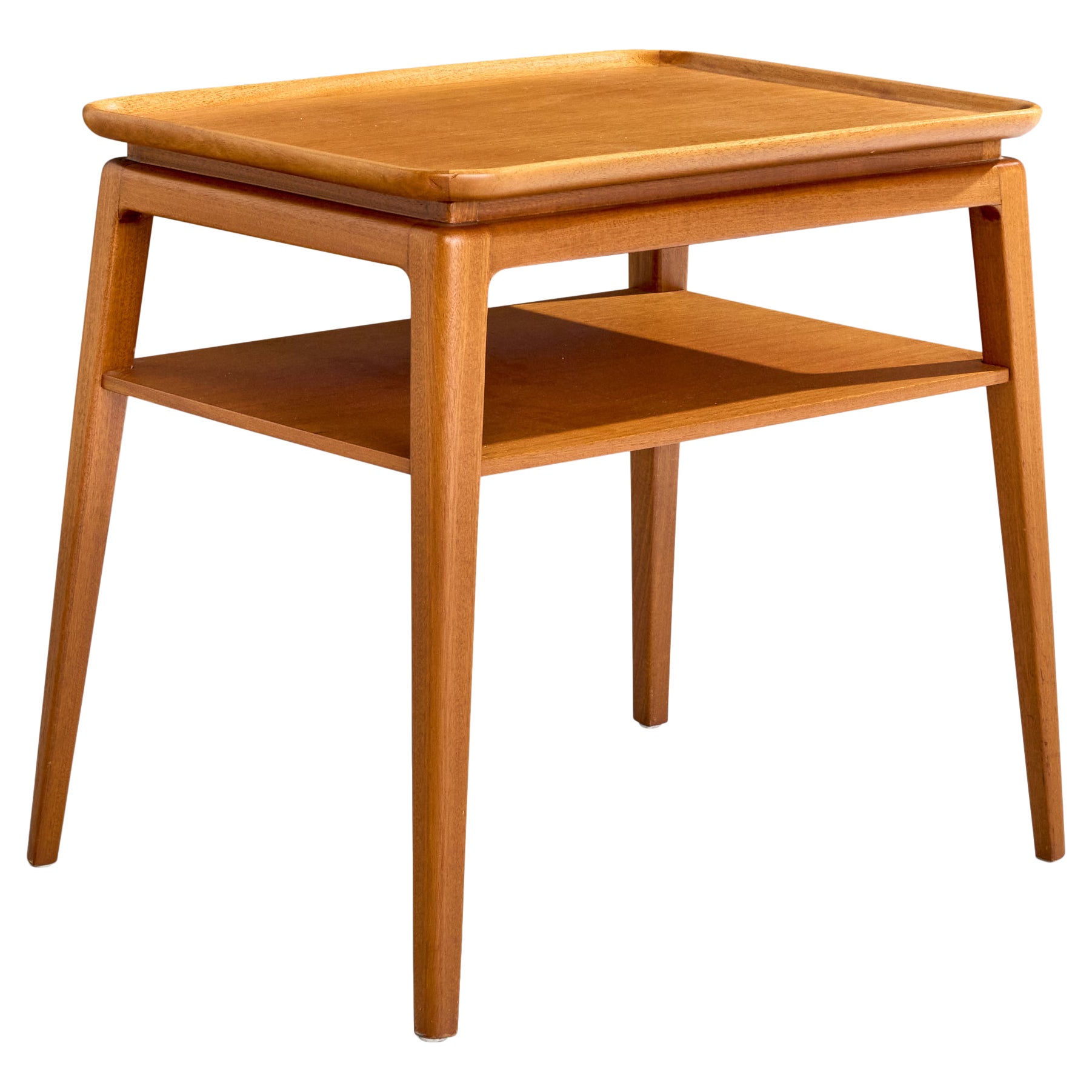 Schwedischer Designer, Beistelltisch, Teakholz, Schweden, 1960er Jahre