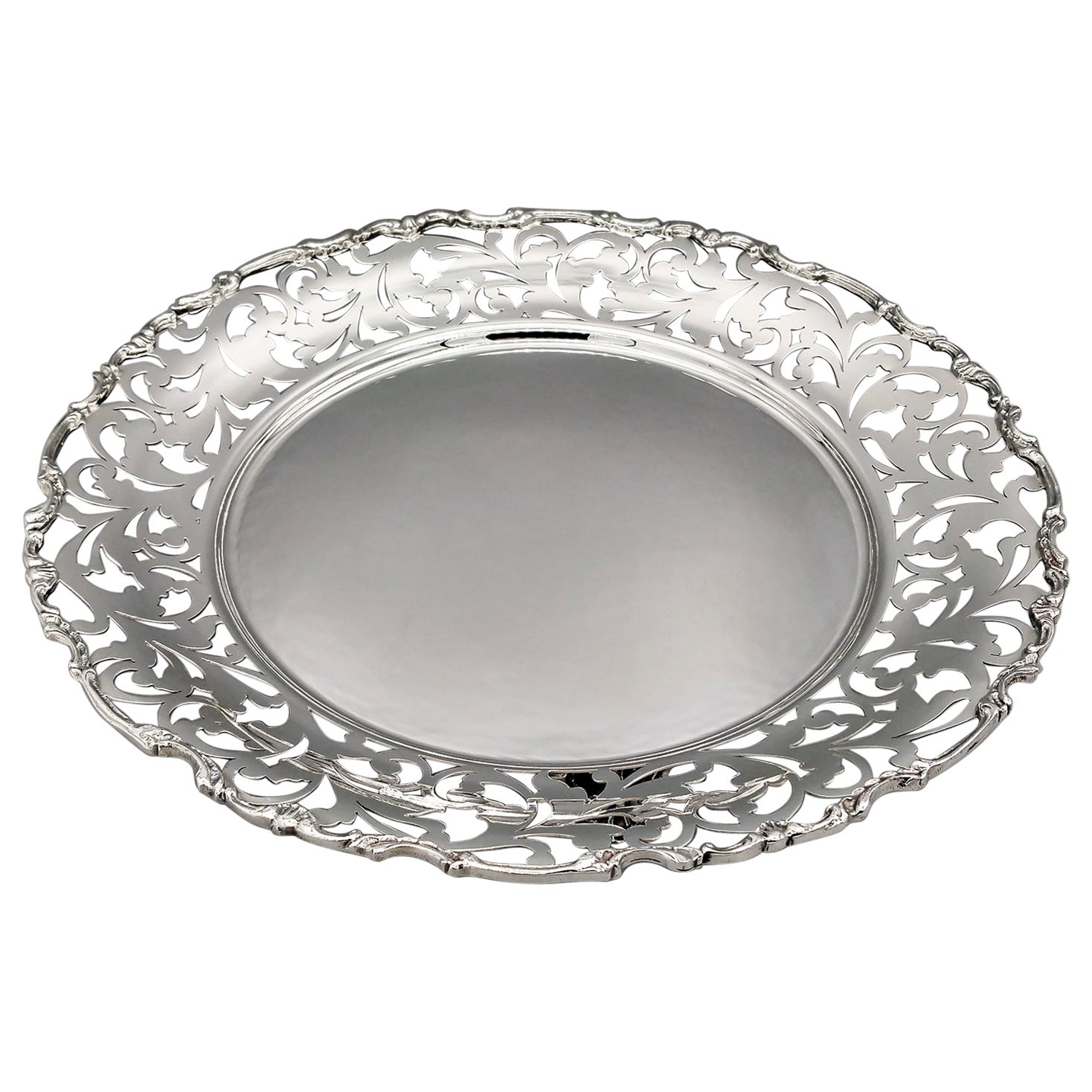 Centro de mesa de plata de ley italiana del siglo XXI en venta