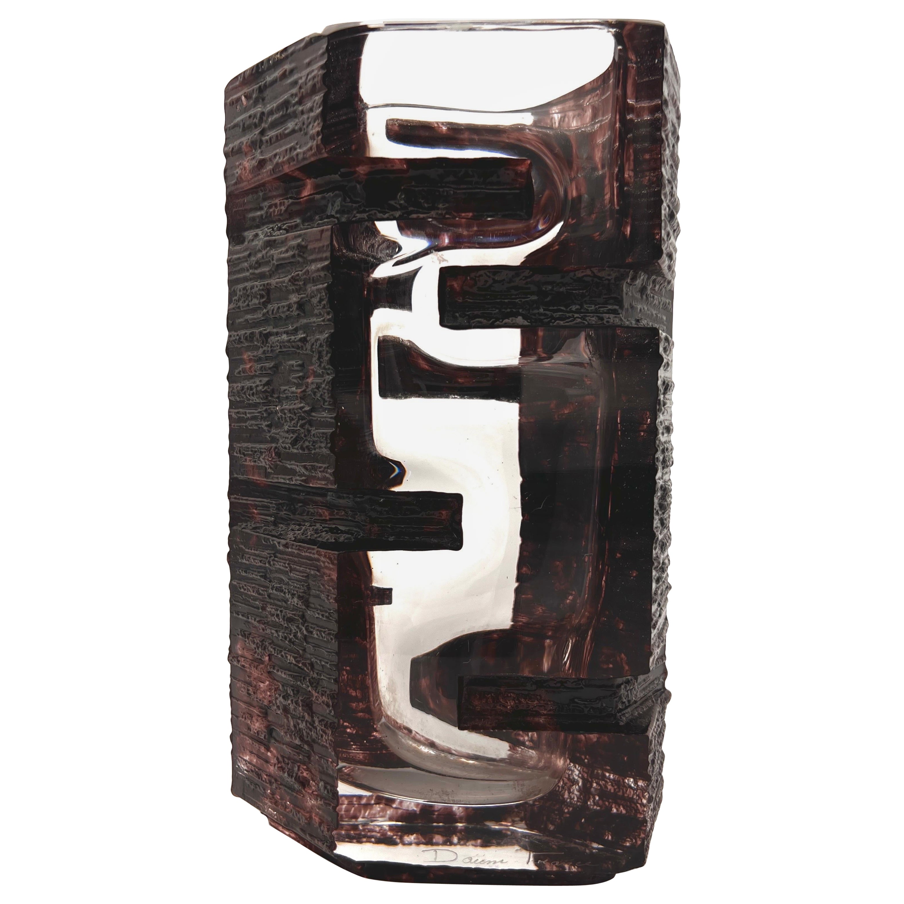 Cesar Baldaccini ( 1921-1998) Vase modèle Argos pour Daum France 1970