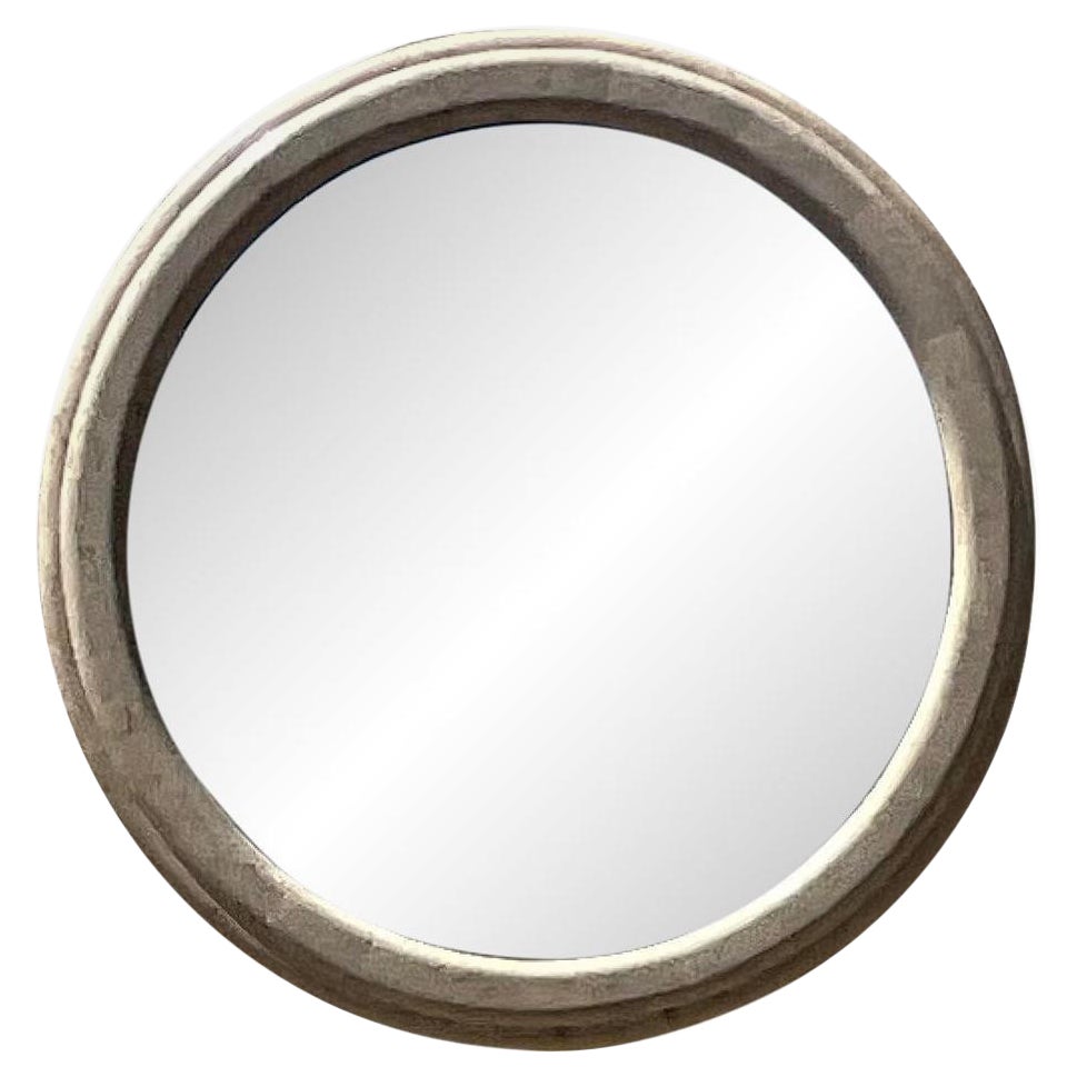 Miroir rond Vintage Boho Tessellated Stone