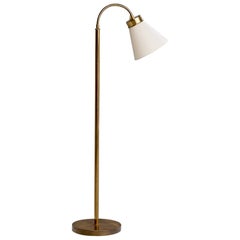 Josef Frank, Lampada da terra, ottone, tessuto, Svezia, anni '1950