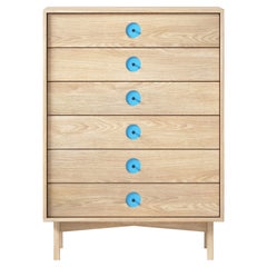 Commode haute Florence en bois de frêne (Tiffany) par The Spalty Dog