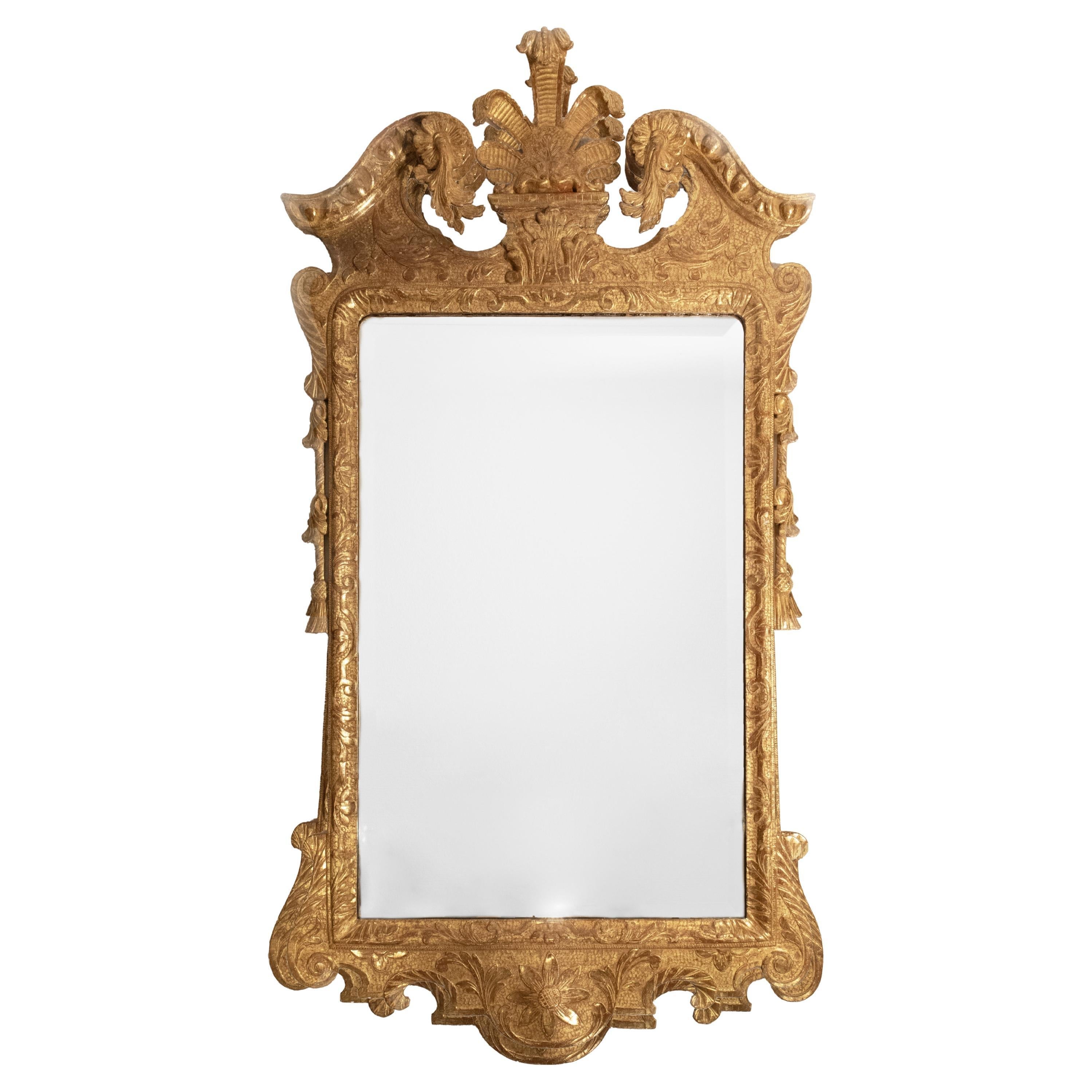 George II Style Giltwood Mirror