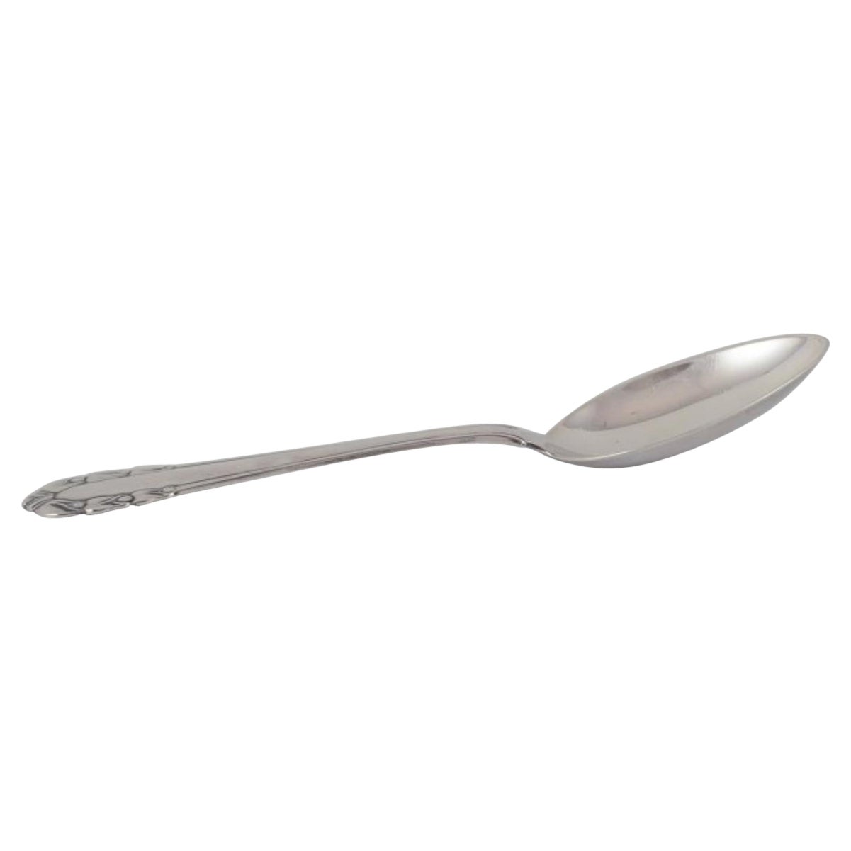 Georg Jensen Lirio del Valle. Cuchara de postre. Mediados del siglo XX.