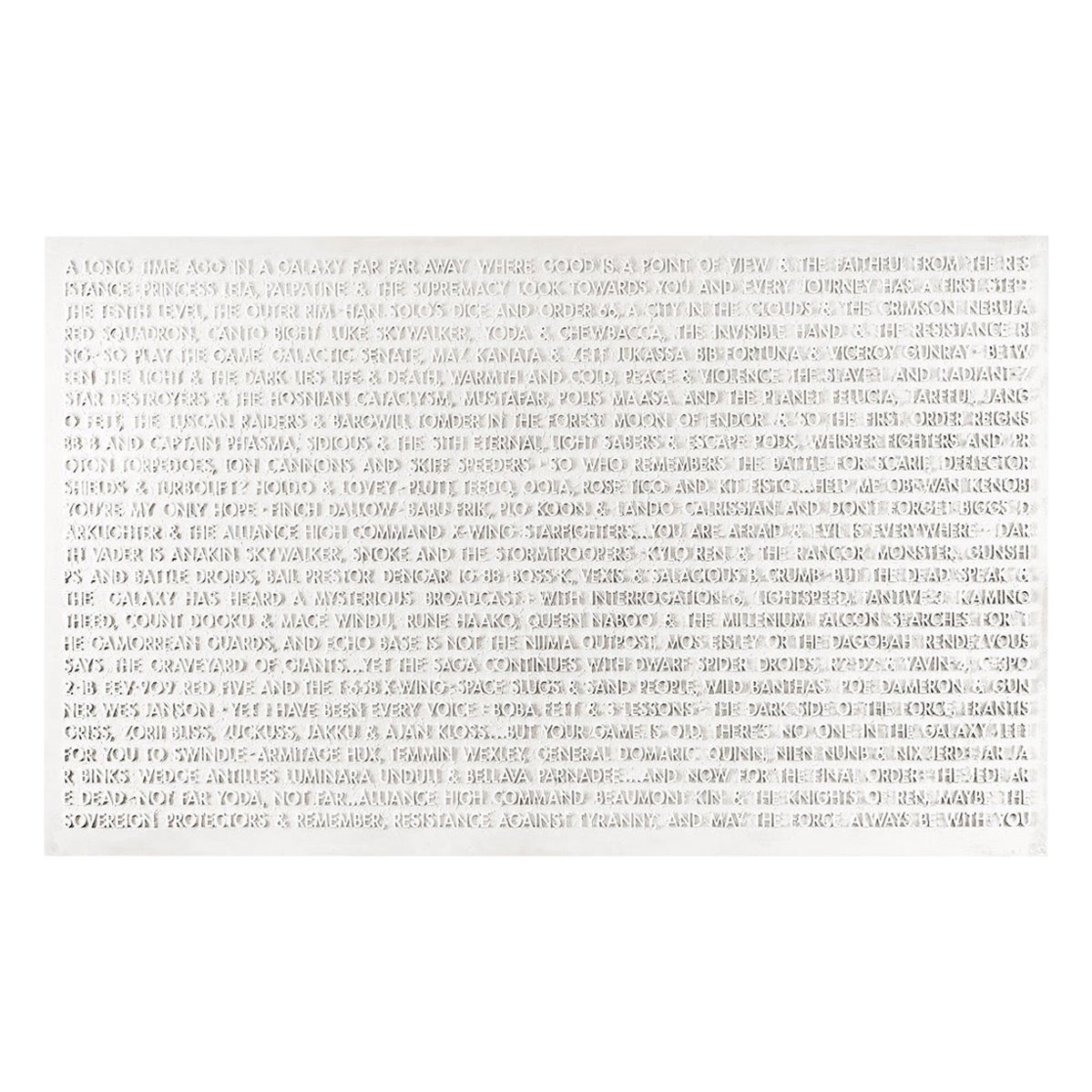 Peter Buchman "La guerra de las galaxias", Serie de pinturas con voz en off, 2025