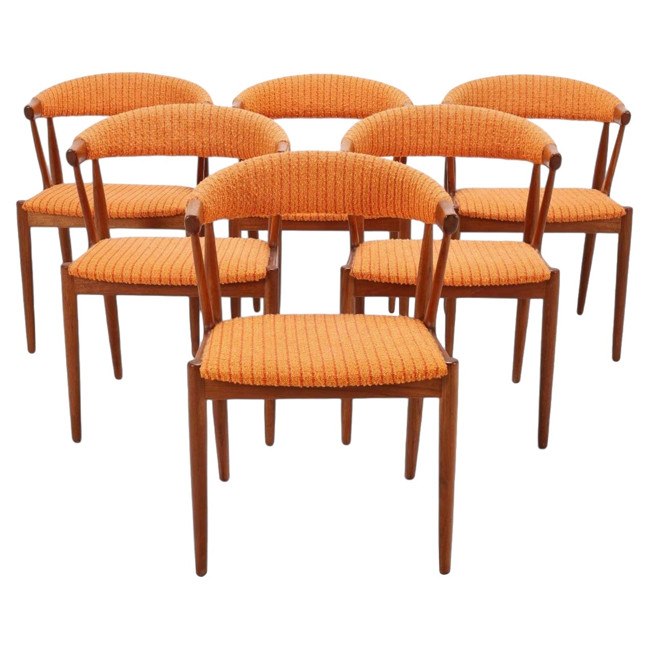 Set of Six Johannes Andersen Model Ba113 Dining Chairs in Teak
