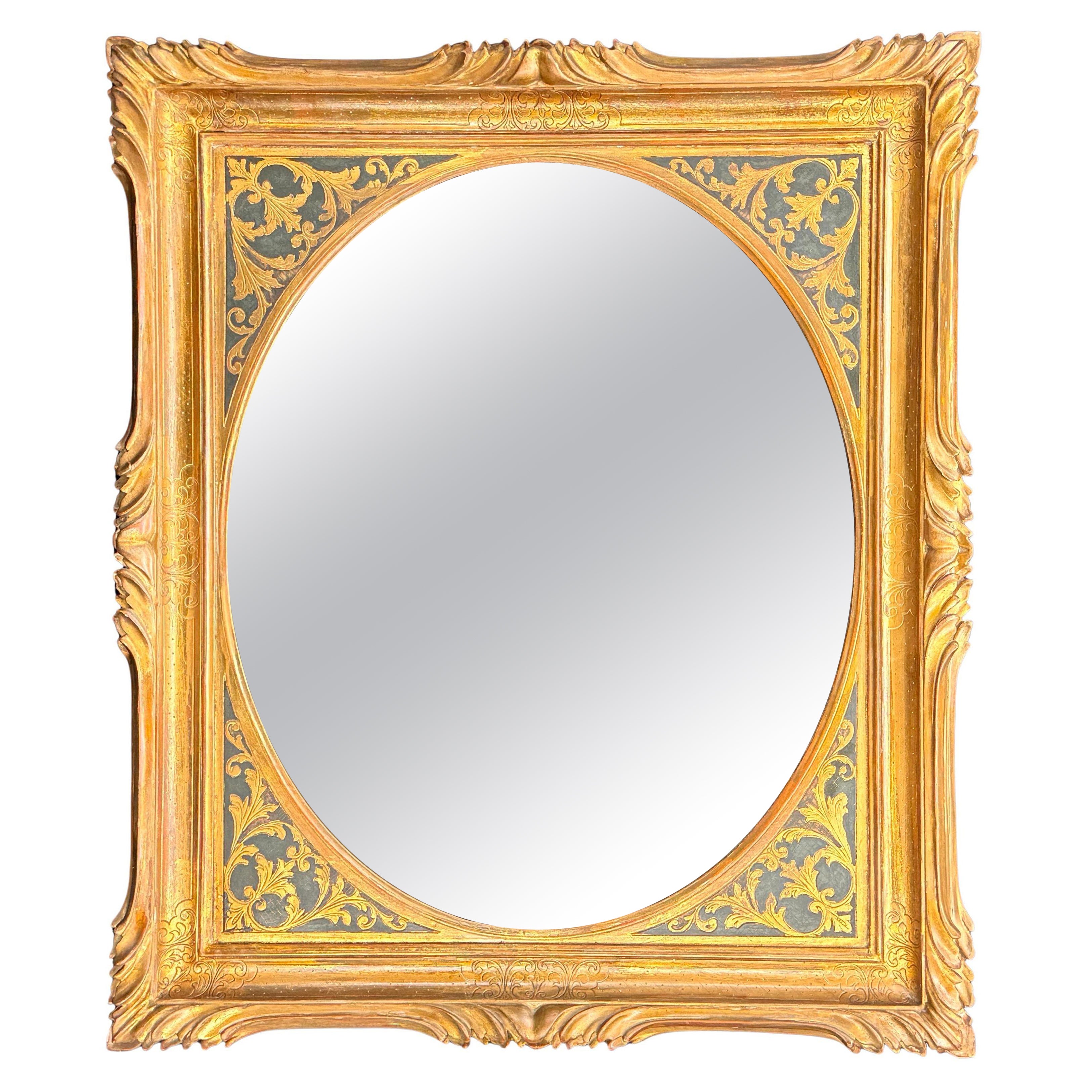 Vintage Italian Gold Gilt Wood Florentine Wall Mirror