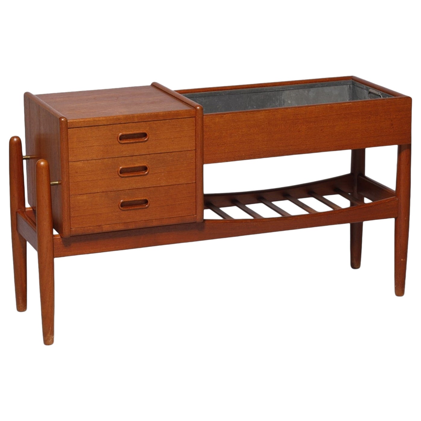 Arne Wahl Iversen Modello 36 Fioriera / Cassapanca da corridoio in teak