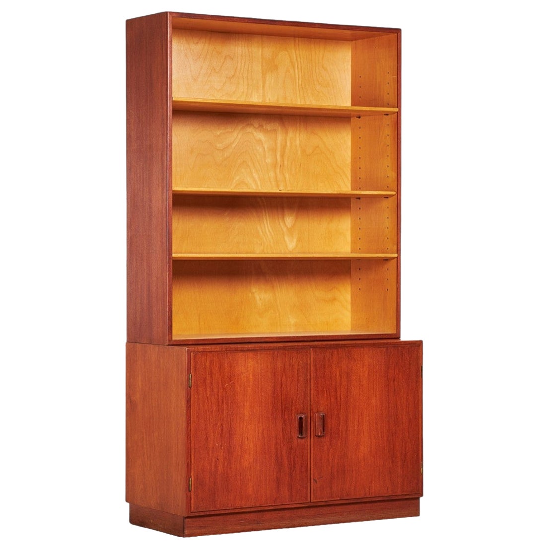 Børge Mogensen Armoire en teck avec huche de bibliothèque