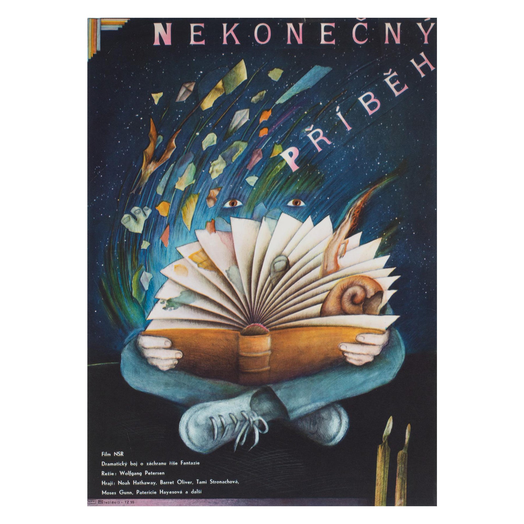 THE NEVERENDING STORY Czech A3 1983 Film Poster, SONA VORLICKOVA