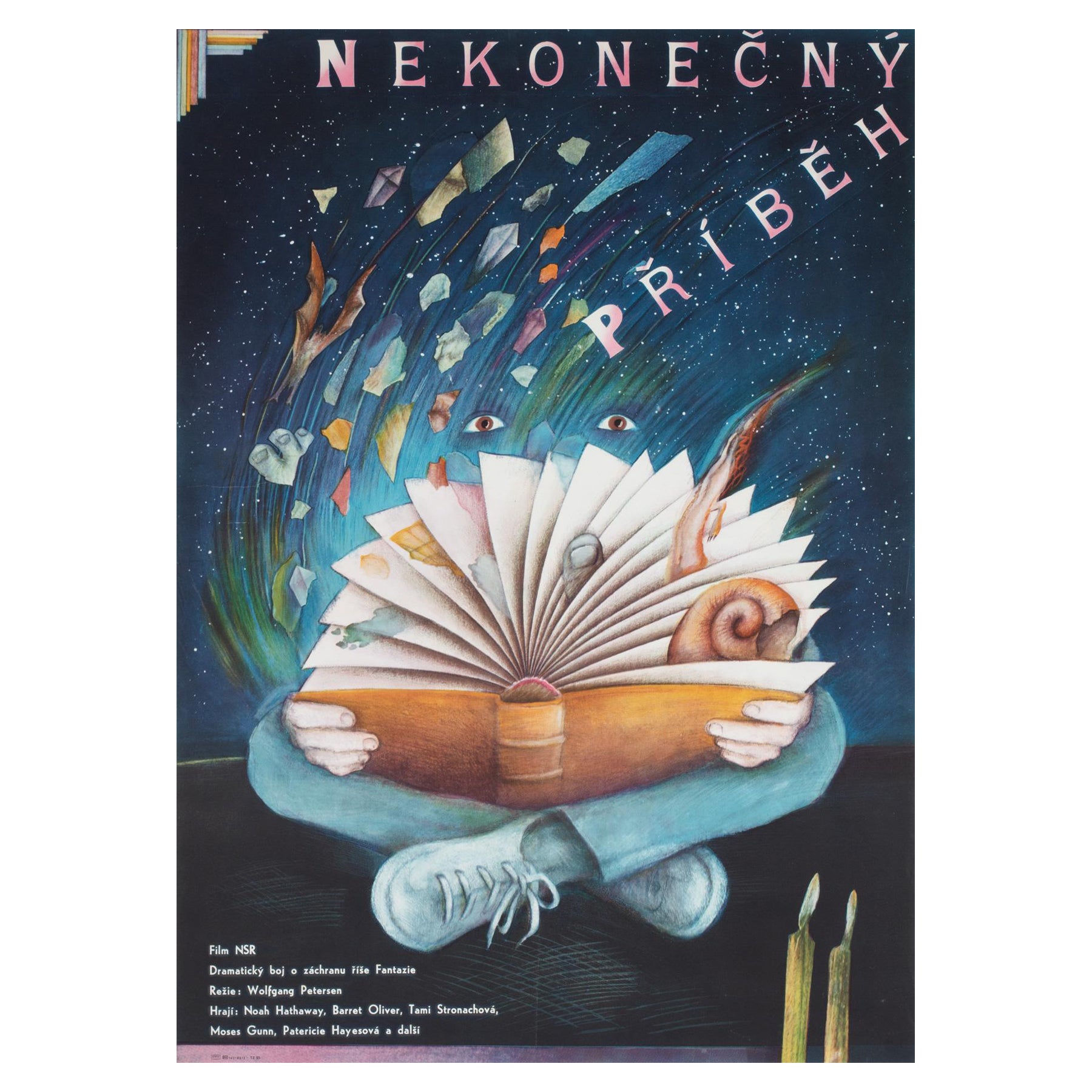 LA HISTORIA ETERNA Cartel de cine checo A1 1986, SONA VORLICKOVA