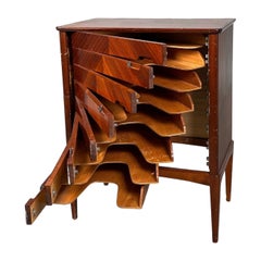 Unique 1950s File / Music Cabinet in Mahogany