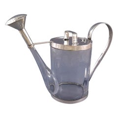 Glass And Sterling Silver Watering Can