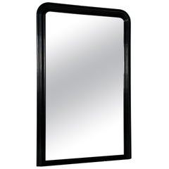 Antique 19th Century Louis Philippe Mirror black painted