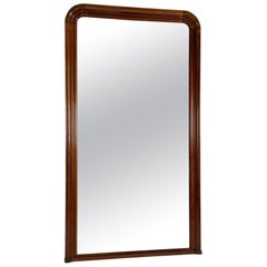 Mahogany hallway mirror French 19th century