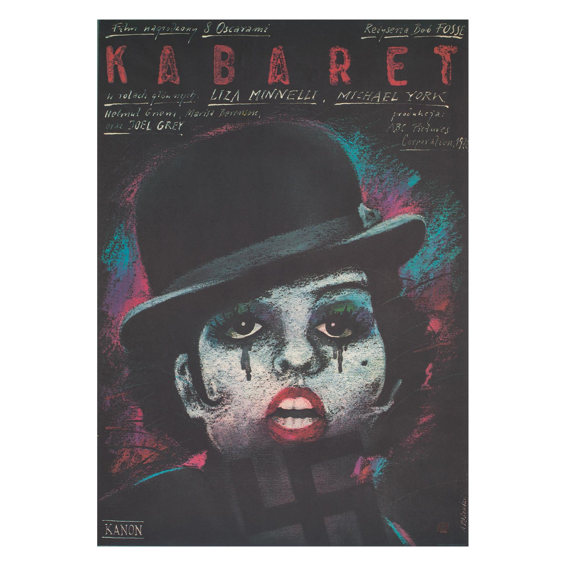 CABARET R1988 Cartel de película polaca, ANDRZEJ PAGOWSKI