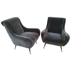 Pair of Italian 1950s Style Chairs 11