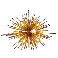 Bronze Sputnik or Sunburst Chandelier