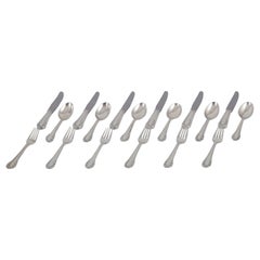 Georg Jensen Lily of the Valley. Complete lunch service in sterling silver