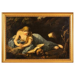 Mary Magdalene Penitent by Pompeo Girolamo Batoni (Follower) 19th Century