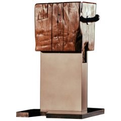 Modern Low Column Stool/Side Table