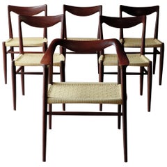 Ensemble de six chaises de salle à manger Adolf Relling et Rolf Rastad