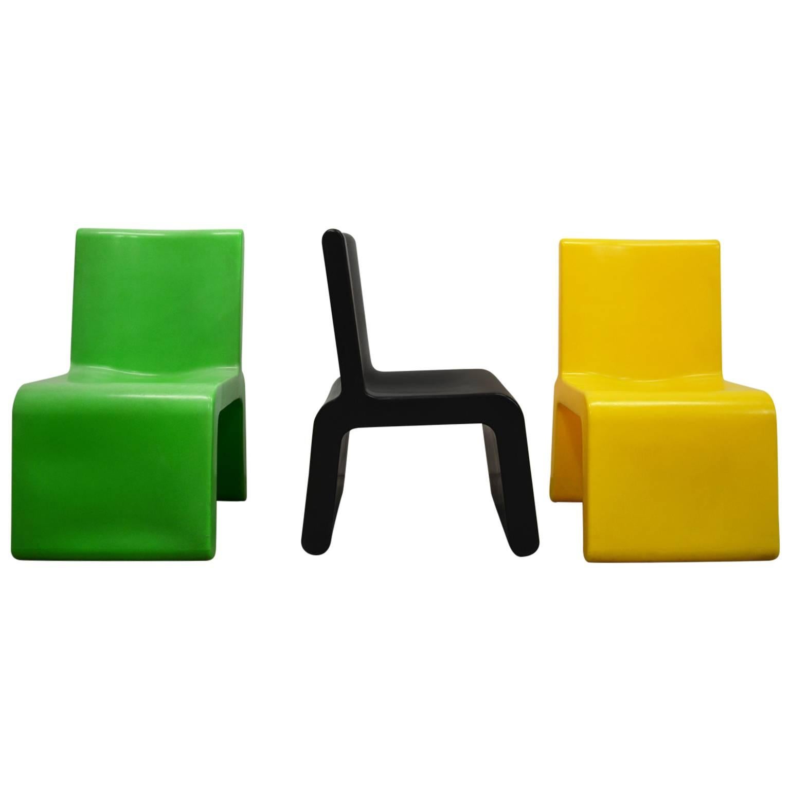 Colorful Modern WL&T Chairs by Marc Newson for Walter Van Beirendonck Fashion