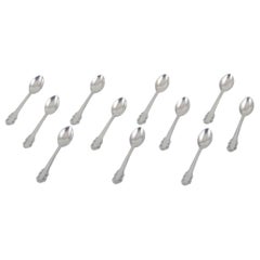 Georg Jensen Lirio del Valle. Juego de once cucharillas de café de plata de ley