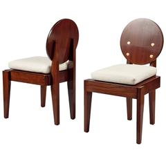 Pair of Chairs by André Sornay, France ‘Lyon,’ 1930s 6